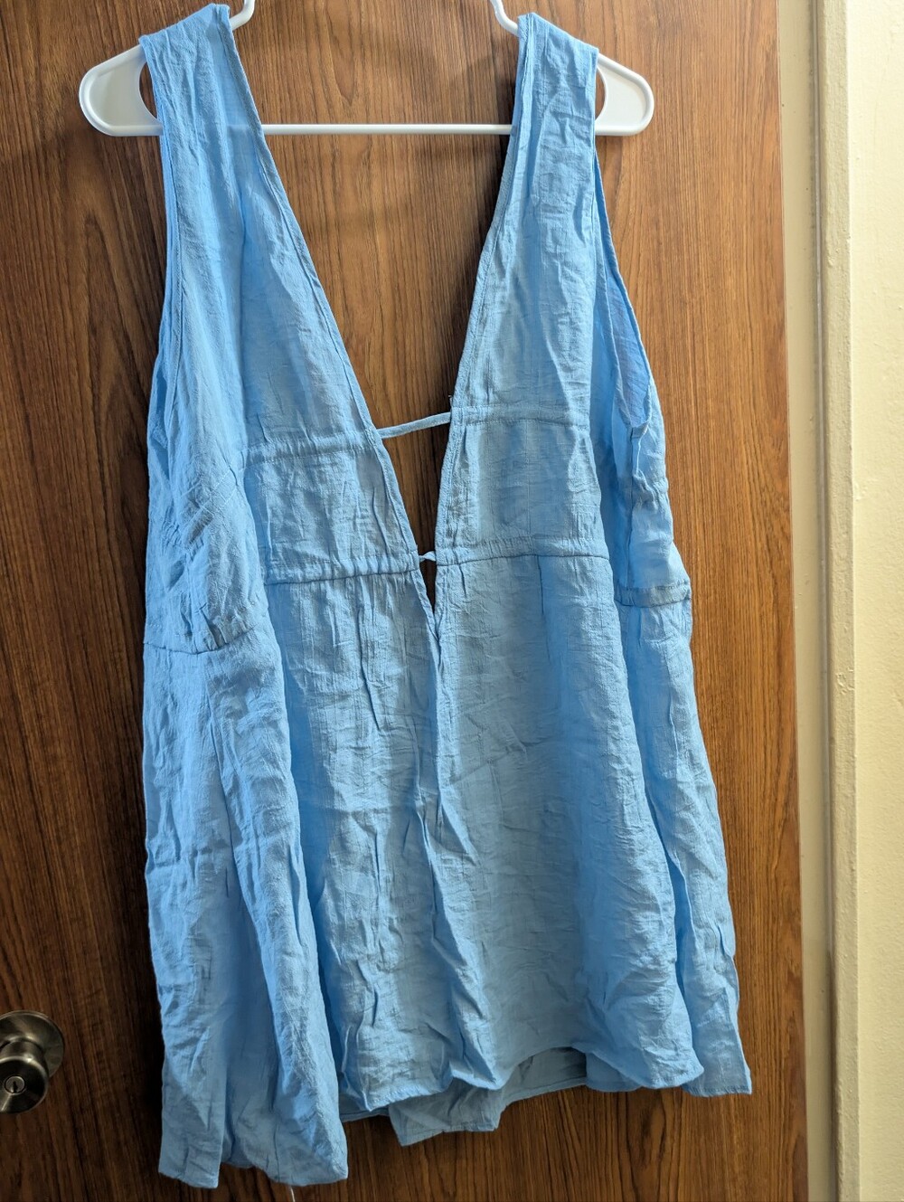Cupshe V-Neck Drawstring Beach Cover-Up - Picture 3 of 4